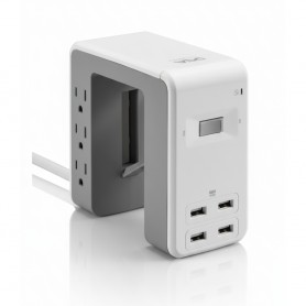 APC PE6U21W SurgeArrest Essential 6-Outlet Surge Protector with USB