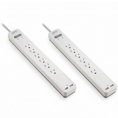 APC PE64U2WGDP Essential SurgeArrest PE625 Surge Protector APC PE64U2WGDP Essential SurgeArrest PE625 Surge Protector