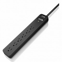 APC PE625 6-Outlet SurgeArrest Essential Series Surge Protector 25ft Cord