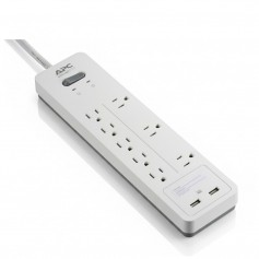 APC PH8U2W Home Office SurgeArrest 8-Outlet Surge Protector
