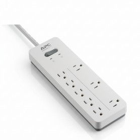 APC PH8W Home Office Surge Arrest 8 Outlets, 120V White