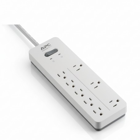 APC PH8W Home Office Surge Arrest 8 Outlets, 120V White APC PH8W Home Office Surge Arrest 8 Outlets, 120V White