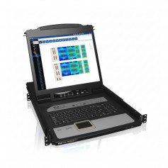 Eaton Tripp Lite B020-U08-19-K 8-Port 1U Rack Console KVM 19inch LCD