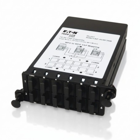 Eaton N482TAP-4SM73M8 Single Mode 8 Fiber MPO TAP Cassette 70 30 Split