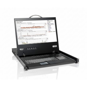 Eaton B040-008-19 Tripp Lite Series 8-Port 1U Rack-Mount Console KVM Switch
