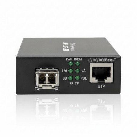 Eaton Tripp Lite N785-INT-PLCMM1 Gigabit PoE Media Converter 850nm