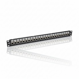 Eaton Tripp Lite N254-024-SH-6A 24-Port Cat6a Shielded Feed-Through Patch Panel