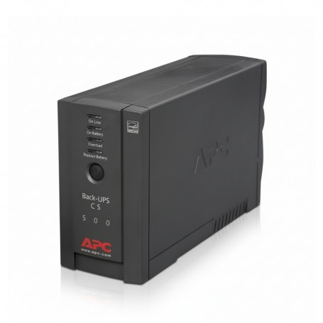 APC BK500BLK Back-UPS 500VA Tower UPS with 6 Outlets (120V)