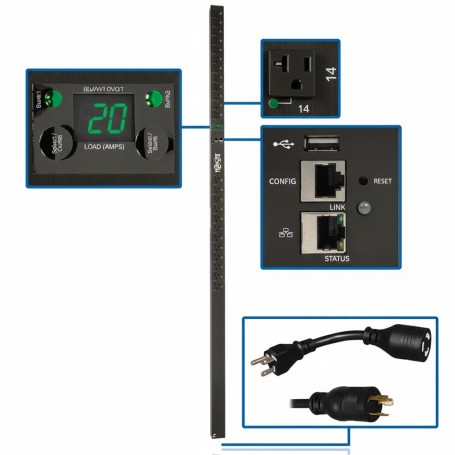 Eaton Tripp Lite PDUMVR20NETLX 1.9kW Single-Phase Switched PDU