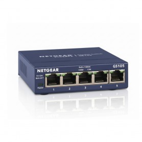 NETGEAR GS105NA 5-Port Gigabit Ethernet Unmanaged Switch Desktop or Wall Mount