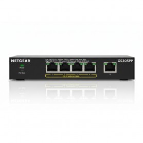 NETGEAR GS305PP-100NAS 5-Port Gigabit Ethernet Switch
