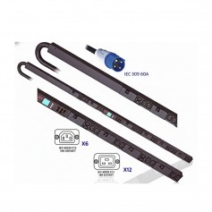 APC AP8866 Metered Rack PDU 17.2kW, 208V, 0U, 6 C13 & 12 C19