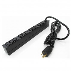 APC AP9566 Rack Mount PDU, Basic 208V/20A, 12 Outlets, 1U Horizontal