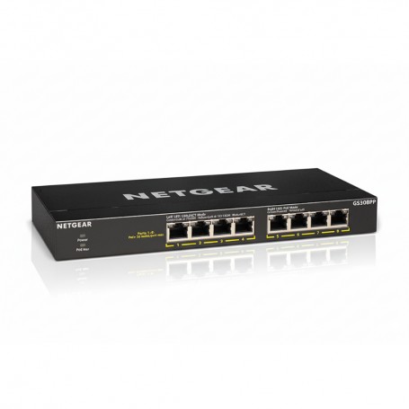 NETGEAR GS308PP-100NAS 8-Port PoE+ Ethernet Switch