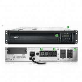 APC SMT3000RMT2U Smart-UPS 3kVA Rackmount 2U, 208V