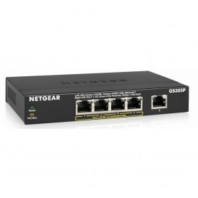 NETGEAR GS305P-200NAS 5 Port Geth PoE+ Unmanaged Switch