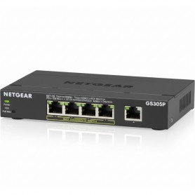 NETGEAR GS305P-300NAS 5-Port Gigabit Ethernet PoE Switch