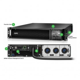 APC SRT3000RMXLT-NC Smart-UPS On-Line 3000VA Rack 2U 208V