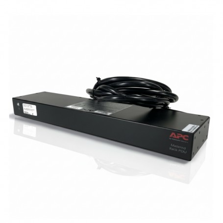 APC AP7801B Metered Rack PDU 1U 20A 120V 8 NEMA 5-20 Outlets