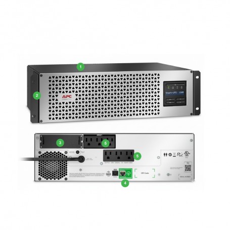 APC SMTL1500RM3UC Smart-UPS 1500VA Lithium Ion Rackmount 3U 120V APC SMTL1500RM3UC Smart-UPS 1500VA Lithium Ion Rackmount 3U 120V
