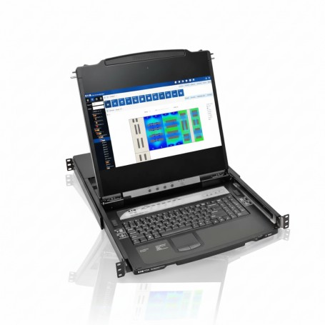 Eaton B030-008-17-IP 8-Port LCD KVM Switch IP Access