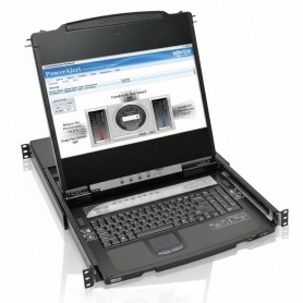 Eaton B030-DP08-17D 8-Port DisplayPort KVM Console 17in LCD