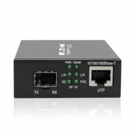 Eaton Tripp Lite N785-P01-SFP Gigabit SFP Media Converter with PoE