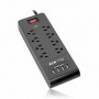 Eaton Tripp Lite TLP864USBB Surge Protector 8 Outlets, 4 USB-A