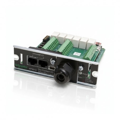 APC AP9613 Dry Contact I/O SmartSlot Card Monitor External UPS Environmental Sensors