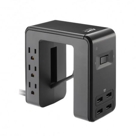 APC PE6U4 Surge Arrest Essential 6 Outlet Surge Protector with 4 USB Ports 4.8A 120V