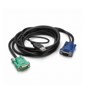 APC AP5822 Integrated Rack LCD KVM USB Cable 12ft 3m