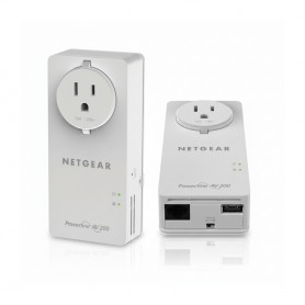 NETGEAR XAUB2511-100NAS Powerline 200Mbps 2-Port PassThru Adapte