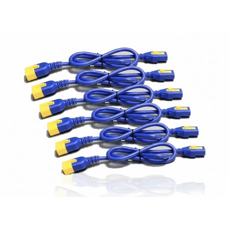 APC AP8702S-NAX590 Power Cord Kit Locking C13 to C14 0.6m 2ft
