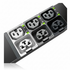 APC APDU10350ME Rack PDU, Metered, 3-Phase, 22.1kW/17.3kW, 48 Outlets