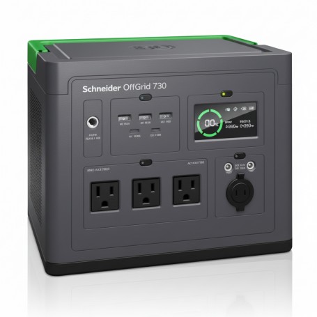 APC PPS730 Schneider Off-Grid Portable Power Station, 700W, 738Wh,120V