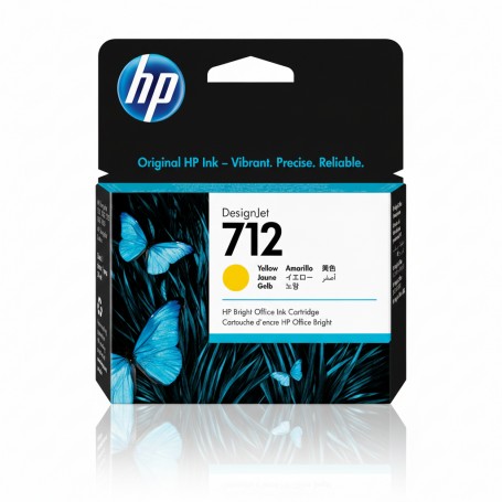 HP 3ED69A 712 29-ml Yellow DesignJet Ink Cartridge