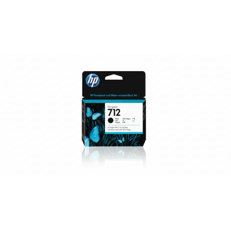 HP 3ED71A 712 Black 80-ml Genuine Ink Cartridge for DesignJet T650 Studio Plotter Printers