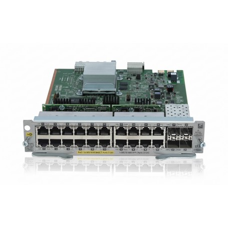 HPE J9990A 20-port 10/100/1000BASE-T PoE+ / 4-port 1G/10GbE SFP+ MACsec v3 zl2 Expansion Module