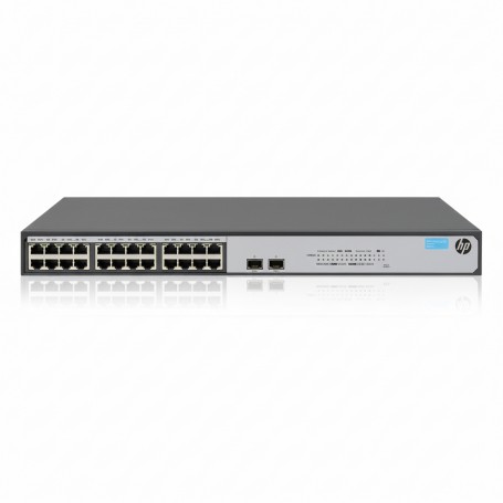 HPE 1420-24G-2SFP Switch - switch - 24 ports - unmanaged - rack-mountable