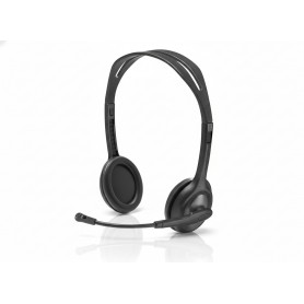 Logitech 981-000999 H111 Stereo Headset with 3.5 mm Audio Jack, Black