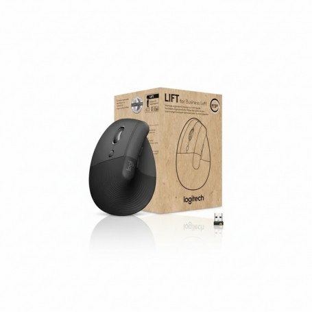 Logitech 910-006467 Lift Vertical Left Handed Ergonomic Wireless Mouse (Graphite)