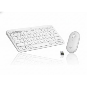 Logitech 920-012198 Pebble 2 Wireless Combo White