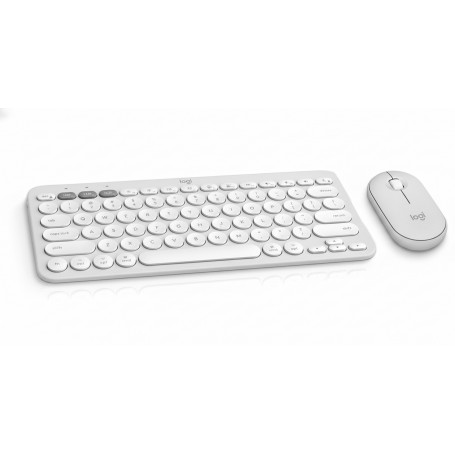 Logitech 920-012201 Pebble 2 Combo MK for Mac Tonal White
