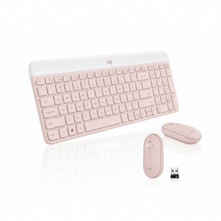 Logitech 920-011311 MK470 Slim Wireless Keyboard and Mouse Combo (Rose)