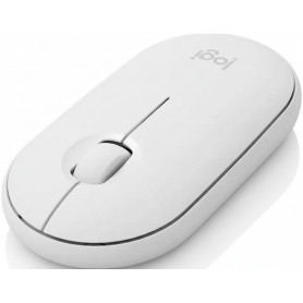 Logitech 910-005770 Pebble Wireless Mouse with Bluetooth or 2.4 GHz Receiver Off-Whitea