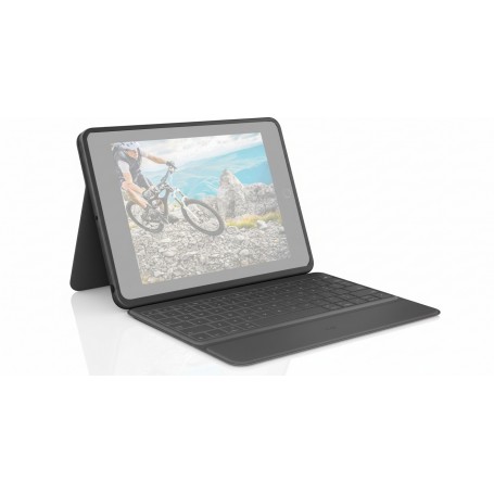 Logitech 920-009312 Rugged Folio Protective Keyboard Case for 10.2" iPad 7/8/9th Gen (Graphite)