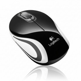 Logitech 910-005459 M187 Ultra Portable Black with White Stripe