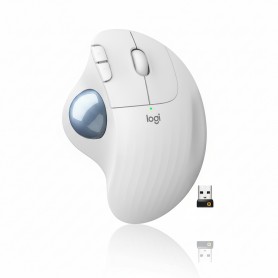 Logitech 910-005868 Ergo M575 Wireless Trackball Mouse (White)