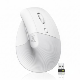 Logitech 910-006469 Lift Vertical Ergonomic Wireless Mouse (Off-White)