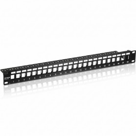 TRENDnet TC-KP24S 24-Port Blank Keystone Shielded 1U Patch Panel, EMI/RFI Protection